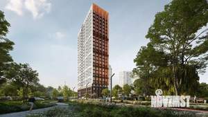 2-к квартира, строящийся дом, 56м2, 20/25 этаж