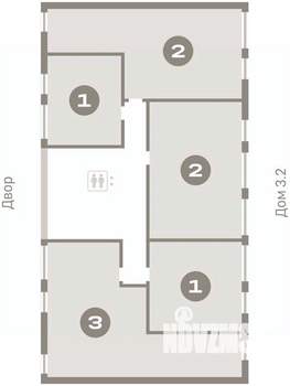 2-к квартира, вторичка, 76м2, 6/25 этаж