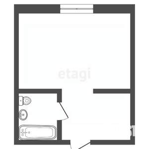 Студия квартира, вторичка, 17м2, 2/5 этаж