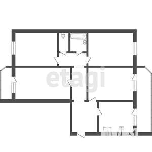 4-к квартира, вторичка, 106м2, 1/9 этаж