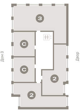 2-к квартира, вторичка, 59м2, 4/8 этаж