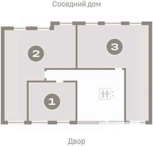 2-к квартира, вторичка, 83м2, 4/9 этаж