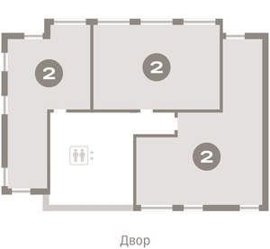 2-к квартира, вторичка, 122м2, 8/25 этаж