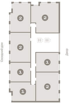 2-к квартира, вторичка, 73м2, 2/17 этаж