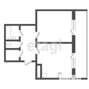 1-к квартира, вторичка, 49м2, 5/18 этаж