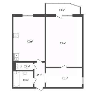 1-к квартира, вторичка, 45м2, 6/10 этаж
