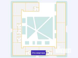 2-к квартира, сданный дом, 35м2, 10/16 этаж