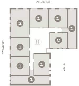 1-к квартира, вторичка, 44м2, 8/9 этаж