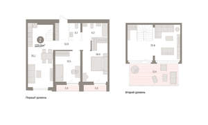 2-к квартира, вторичка, 124м2, 8/10 этаж