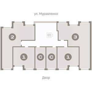 3-к квартира, вторичка, 82м2, 2/7 этаж