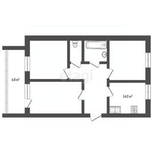 3-к квартира, вторичка, 81м2, 13/14 этаж
