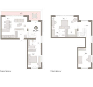 3-к квартира, вторичка, 152м2, 8/11 этаж