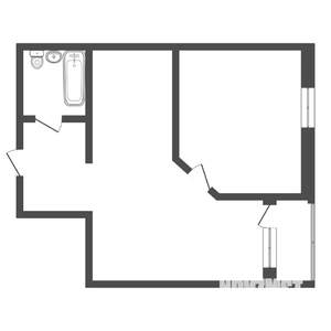 1-к квартира, вторичка, 45м2, 7/16 этаж