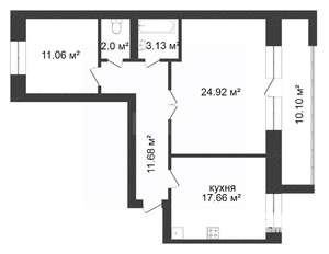 2-к квартира, вторичка, 70м2, 7/10 этаж
