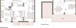 1-к квартира, вторичка, 128м2, 8/25 этаж