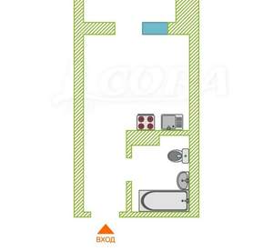 Студия квартира, вторичка, 15м2, 11/16 этаж