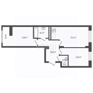 2-к квартира, вторичка, 66м2, 5/9 этаж