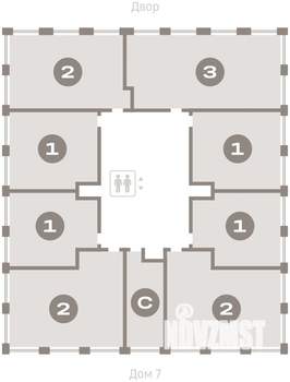2-к квартира, вторичка, 66м2, 14/17 этаж