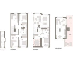 4-к квартира, вторичка, 221м2, 2/8 этаж