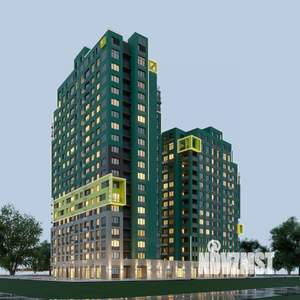 1-к квартира, строящийся дом, 38м2, 13/19 этаж