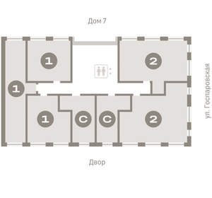 1-к квартира, вторичка, 41м2, 5/8 этаж