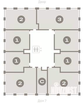 2-к квартира, вторичка, 73м2, 12/17 этаж