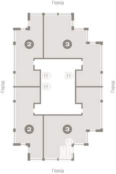 2-к квартира, вторичка, 86м2, 25/25 этаж