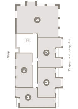 2-к квартира, вторичка, 90м2, 8/9 этаж