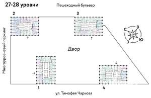 3-к квартира, вторичка, 55м2, 28/31 этаж