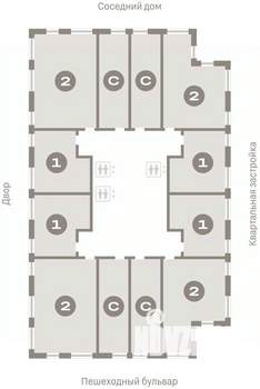 1-к квартира, вторичка, 34м2, 8/25 этаж