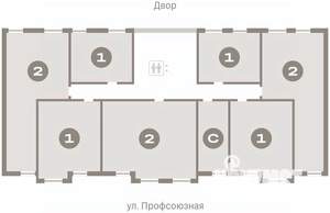 2-к квартира, вторичка, 71м2, 5/10 этаж