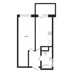 1-к квартира, вторичка, 30м2, 17/20 этаж