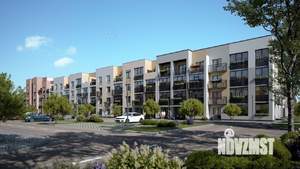 1-к квартира, строящийся дом, 53м2, 2/4 этаж