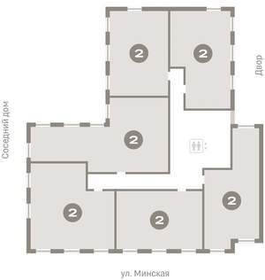 2-к квартира, вторичка, 72м2, 4/16 этаж