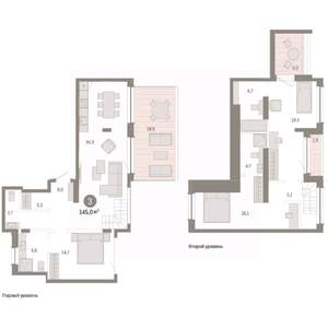 3-к квартира, вторичка, 145м2, 8/8 этаж