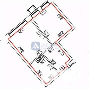 1-к квартира, вторичка, 32м2, 5/16 этаж