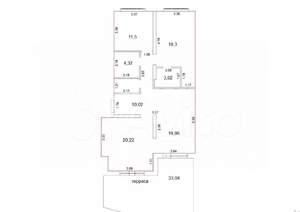 3-к квартира, вторичка, 124м2, 1/12 этаж