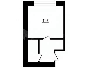 Студия квартира, вторичка, 17м2, 4/5 этаж