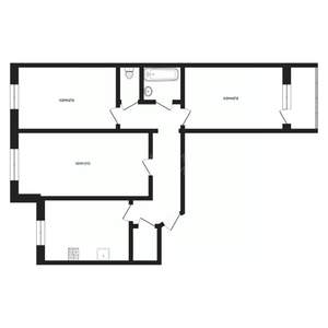 3-к квартира, вторичка, 65м2, 6/9 этаж