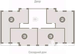 2-к квартира, вторичка, 83м2, 6/7 этаж