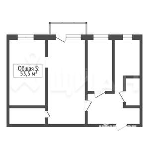 3-к квартира, вторичка, 55м2, 3/5 этаж