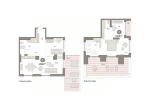 2-к квартира, вторичка, 142м2, 8/8 этаж