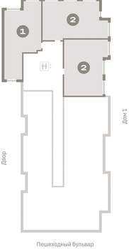 1-к квартира, вторичка, 98м2, 4/8 этаж