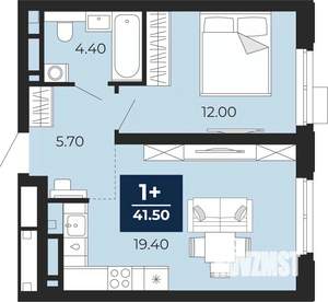 1-к квартира, вторичка, 42м2, 12/24 этаж