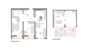 2-к квартира, вторичка, 124м2, 10/10 этаж