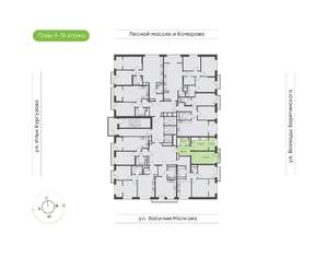 1-к квартира, вторичка, 41м2, 12/24 этаж