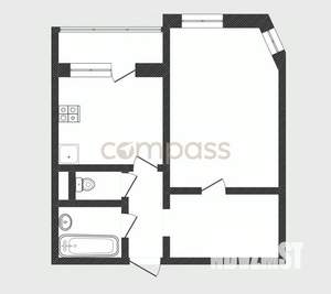 1-к квартира, вторичка, 40м2, 7/9 этаж
