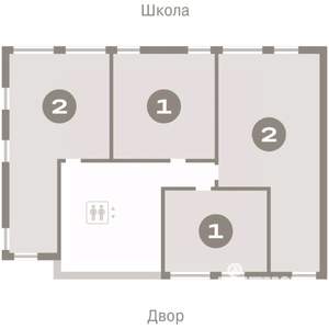 1-к квартира, вторичка, 49м2, 5/8 этаж