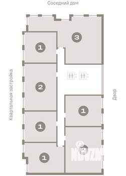 2-к квартира, вторичка, 65м2, 2/17 этаж