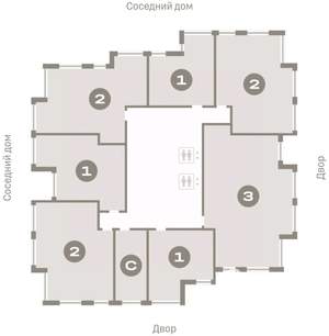 1-к квартира, вторичка, 45м2, 5/16 этаж